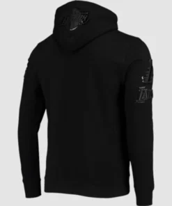 Los Angeles Lakers Triple Black Gloss Hoodie