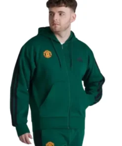 Manchester United x adidas Essentials 3-Stripes Hoodie