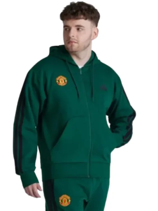 Manchester United x adidas Essentials 3-Stripes Hoodie