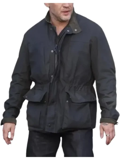 MobLand 2025 Tom Hardy Black Jacket