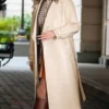 Selena Gomez NYC Leather Trench Coat