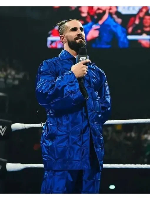 Seth Rollins 2025 Friday Night Blue Suit
