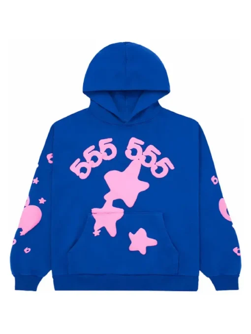 Sp5der Beluga Blue Hoodie