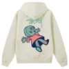 Stussy Dollie White Zip Up Hoodie