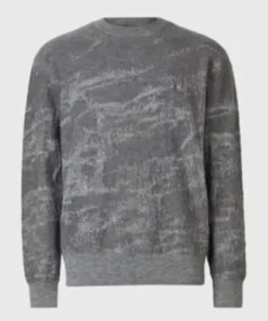 TV Series The Voice S27 Renzo Grey Printed Crewneck Jumper