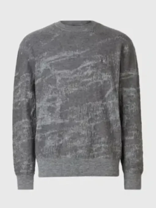 TV Series The Voice S27 Renzo Grey Printed Crewneck Jumper