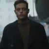 The Amateur 2025 Rami Malek Black Coat