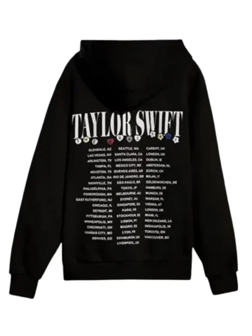 The Eras Tour Friendship Bracelet Taylor Swift Black Hoodie