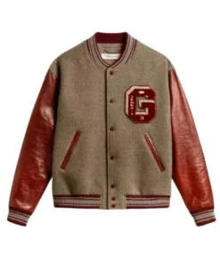 The Voice S27 Michael Buble Burgundy And Grey Varsity Jacket