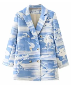The Voice S27 Nell Simmons Blue White Blazer