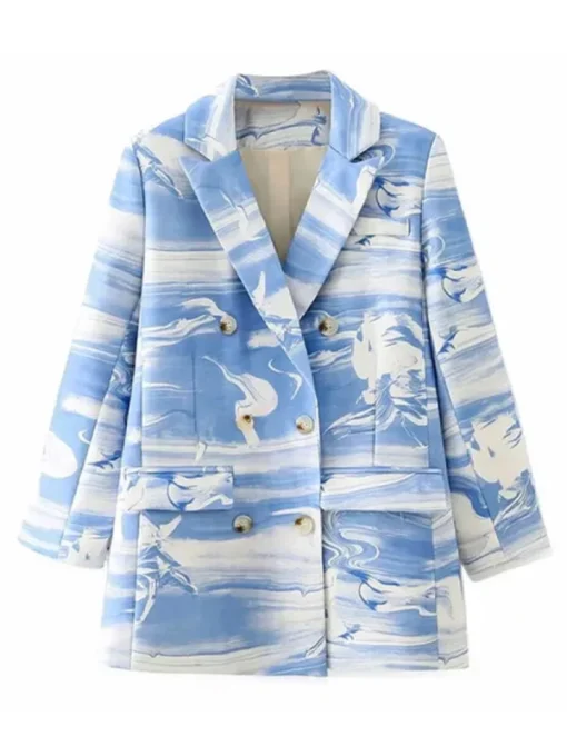The Voice S27 Nell Simmons Blue White Blazer