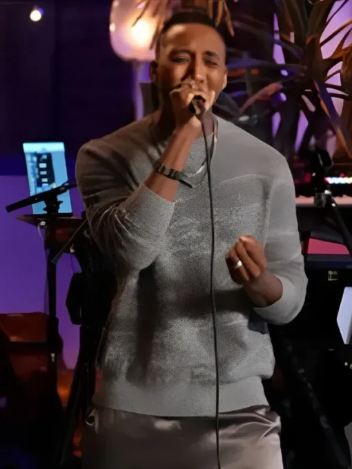 The Voice S27 Renzo Gray Print Sweatshirt