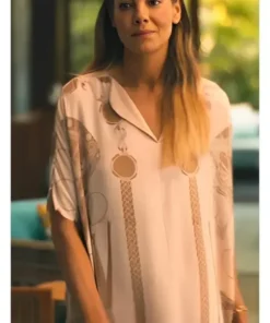 The White Lotus S03 Michelle Monaghan Printed Long Dress