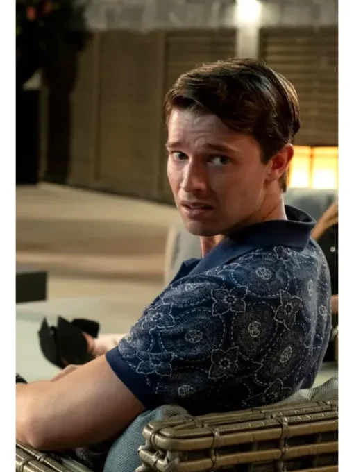 The White Lotus S03 Patrick Blue Shirt