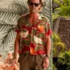 The White Lotus S03 Walton Goggins Crane-Printed Aloha Shirt