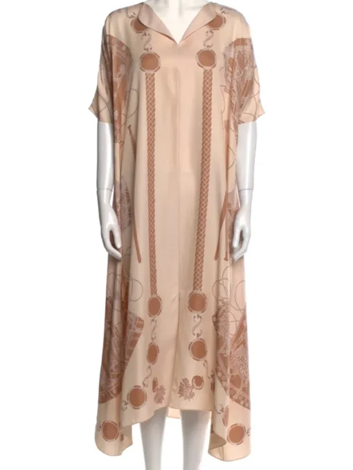 The White Lotus S3 Michelle Monaghan Printed Long Dress