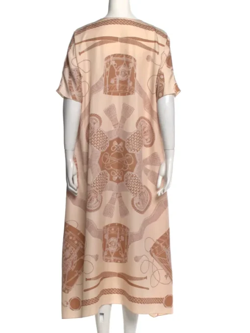 The White Lotus S3 Michelle Monaghan Printed Long Dress Back