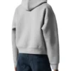 Weekday Simon Scuba Zip Grey Hoodie