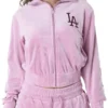 Women LA Dodgers Velour Tracksuit