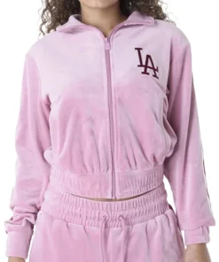 Women LA Dodgers Velour Tracksuit