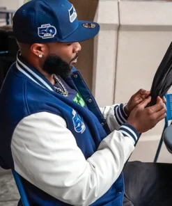 50th Season Seattle Seahawks Varsity Jacket