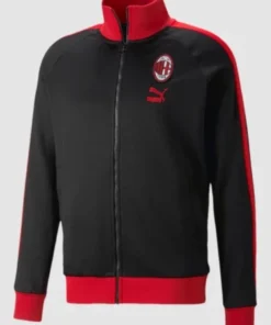 AC Milan Heritage T7 Raglan Black Track Jacket