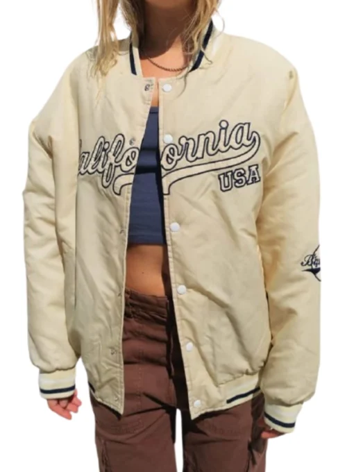 California 94 Bomber Cream Jacket