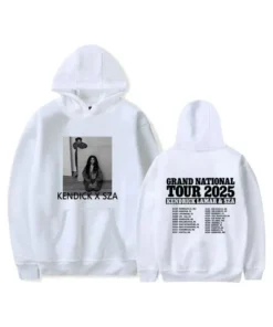 Kendrick Lamar SZA 2025 Tour Hoodie Pullover Hip Hop Sweatshirt
