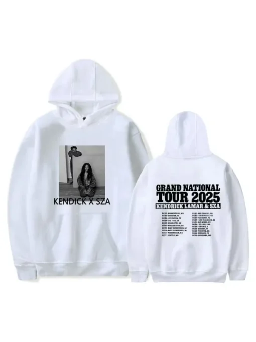 Kendrick Lamar SZA 2025 Tour Hoodie Pullover Hip Hop Sweatshirt
