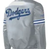 Los Angeles Dodgers Full Snap Jacket Grey