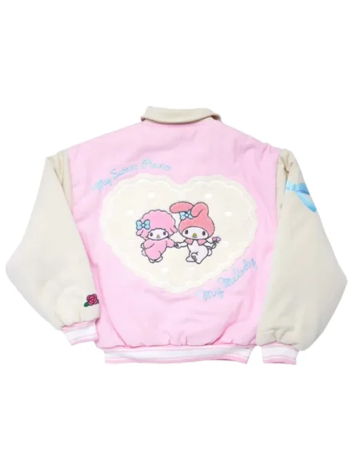 My Melody My Sweet Piano Pink Varsity Jacket