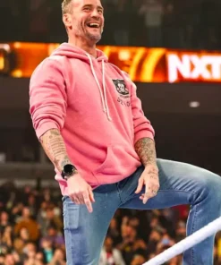 Pink Hoodie Bret Hart