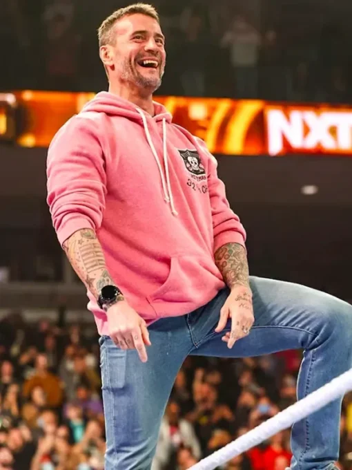 Pink Hoodie Bret Hart