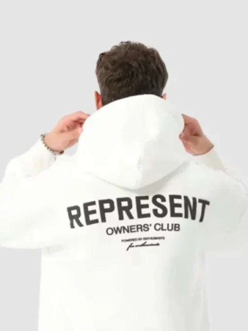 Represent White Hoodie