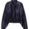 Scarlett Johansson Blue Track Jacket