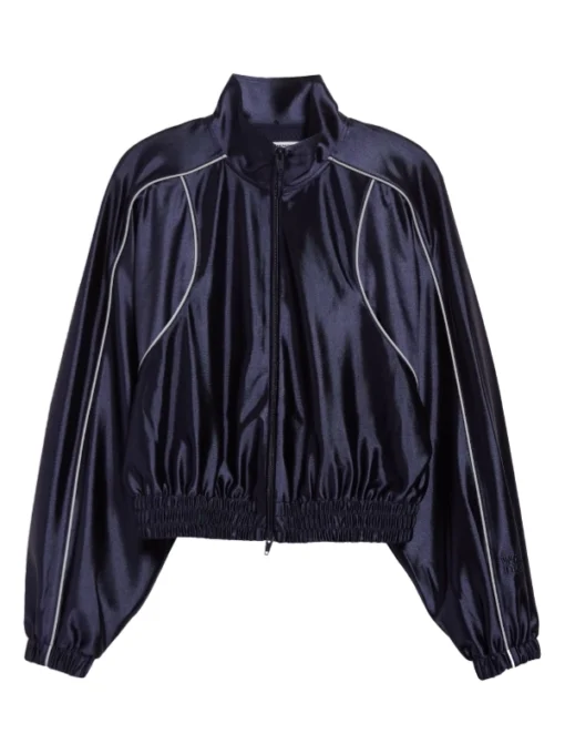 Scarlett Johansson Blue Track Jacket