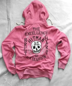 Time Champ Pink Hoodie Cm Punk Bret Hart 32 Hitman