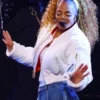 American Music Awards 2025 Janet Jackson Cropped Jacket White