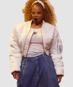 American Music Awards 2025 Janet Jackson White Cropped Jacket