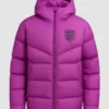 England Lionesses Purple Puffer Jacket