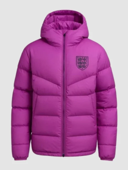 England Lionesses Purple Puffer Jacket
