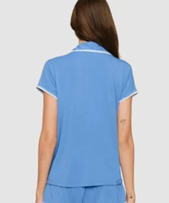 Ginny & Georgia Brianne Howey Blue Shirt