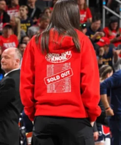 Indiana Fever Caitlin Clark Red Hoodie