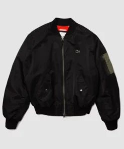 Lacoste Oversized Contrast Bomber Jacket