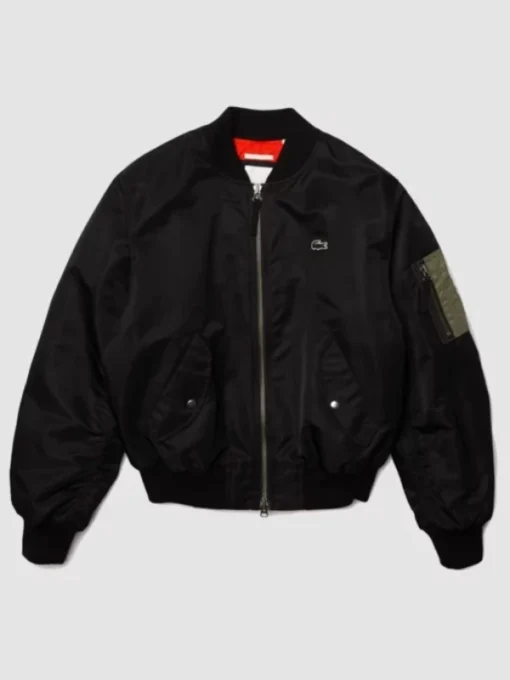 Lacoste Oversized Contrast Bomber Jacket