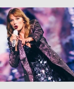 Reputation Tour Getaway Car Taylor Swift Black Sequin Coat