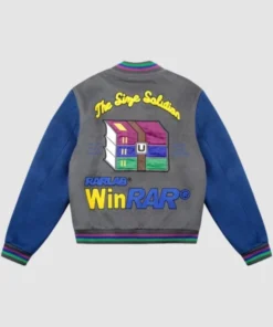 Tern x WinRAR Varsity Grey and Blue Jacket