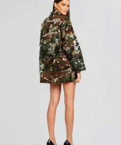 The Voice Embellished Camo Jacket