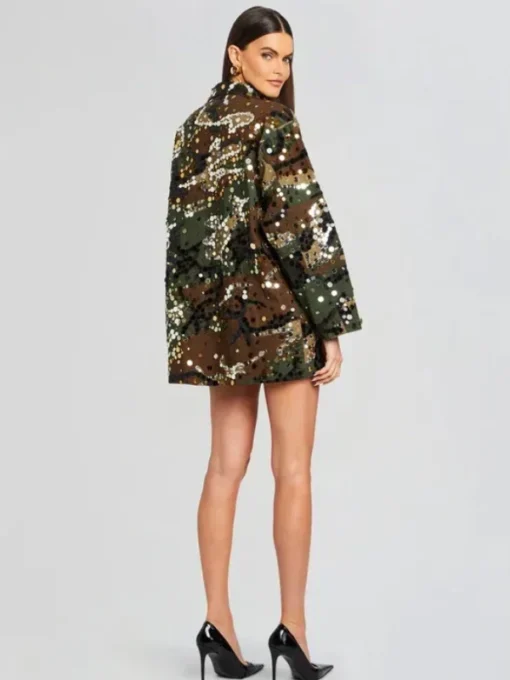 The Voice Embellished Camo Jacket