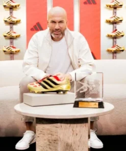 Zinedine Zidane Adidas White Jacket